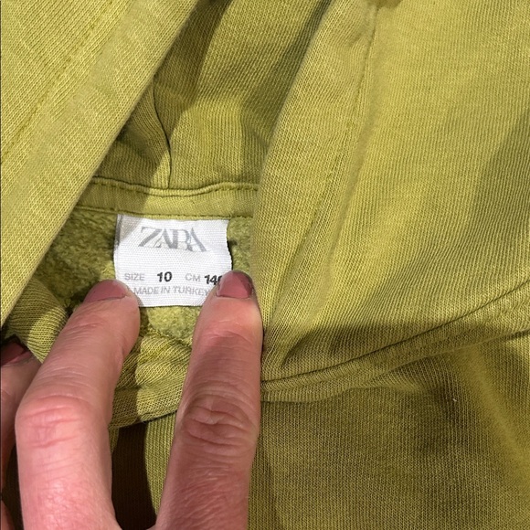 Zara Olive Green Hoodie - Picture 2 of 2